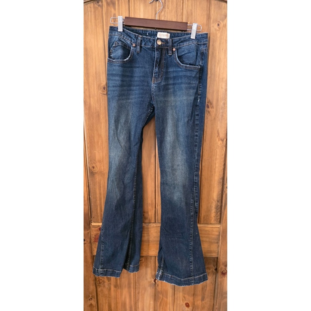 Shyanne Bootcut Jeans Womens 29 Blue Dark Wash Stretch Y2K Classic 5-Pocket